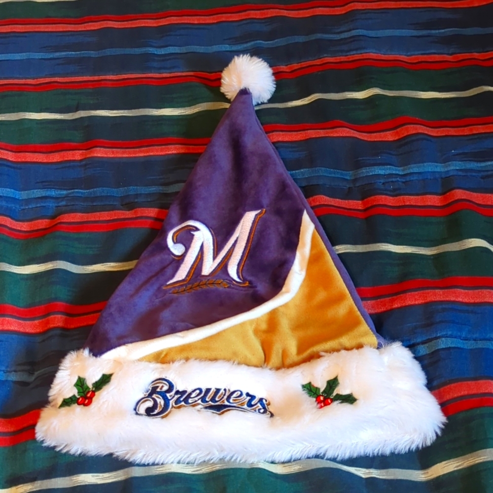 Milwaukee Brewers Santa Claus Hat